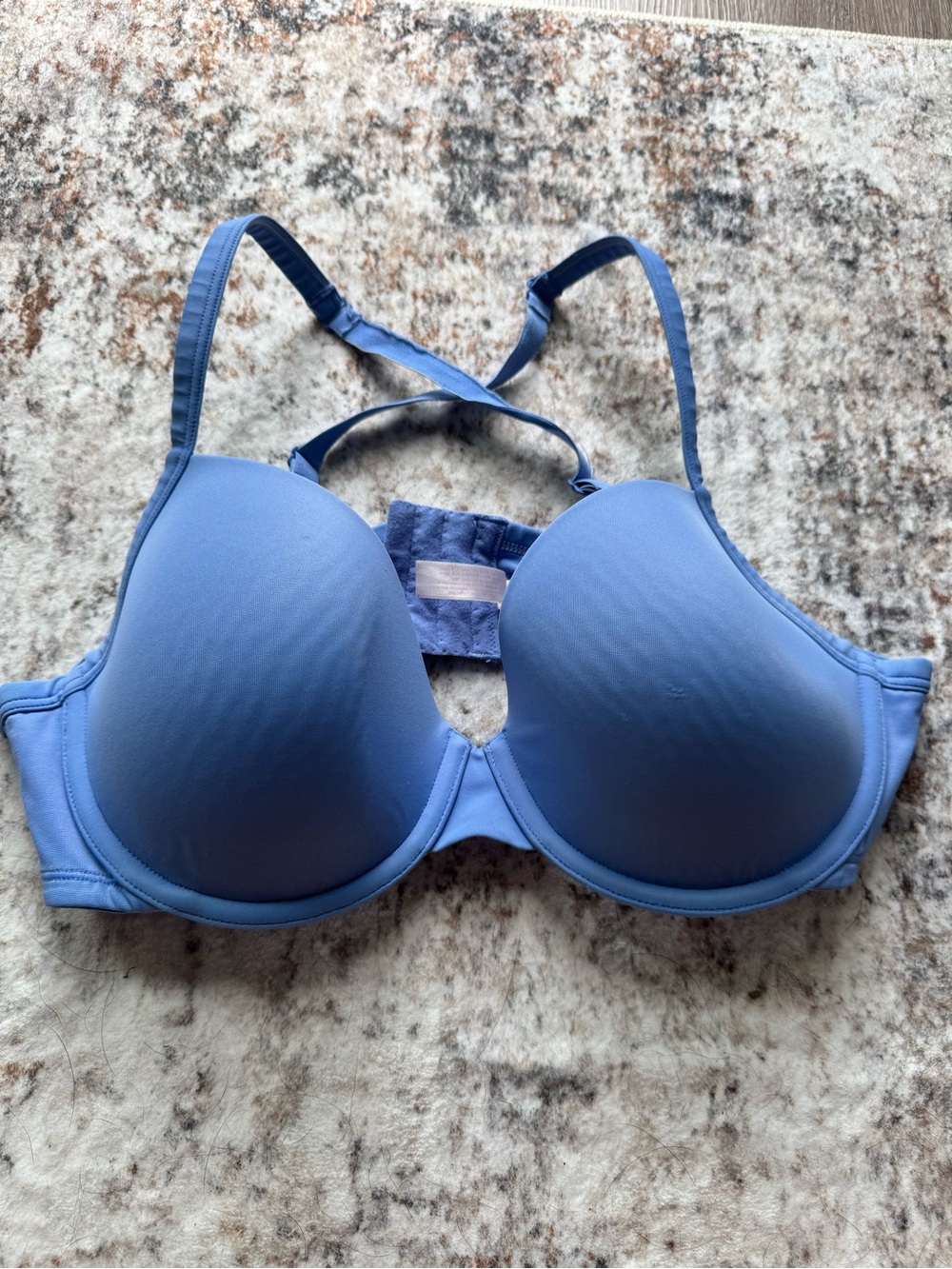 Light Blue Bra with Removable Straps